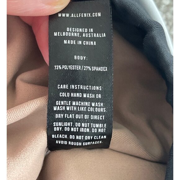 All Fenix Ivy‎ Beige Multi Color Block High-Impact Sports Bra Size Medium $65 - Picture 12 of 14